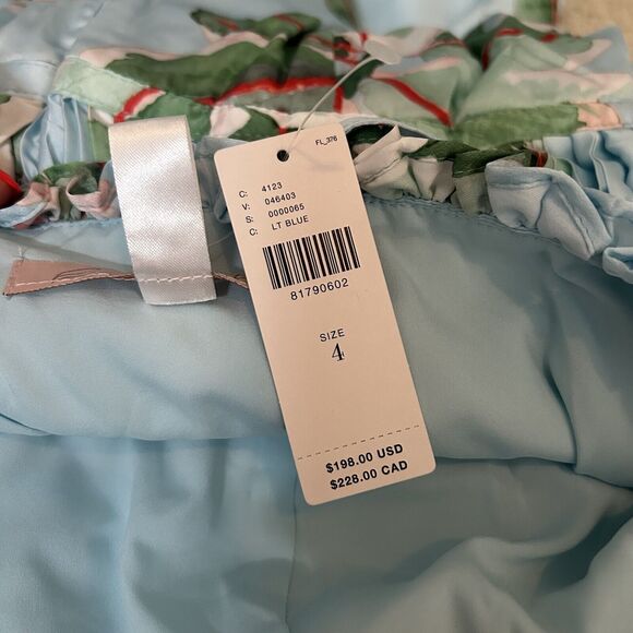 NWT Anthropologie Hutch Ruched Jumpsuit Size 4 Tropical Beach Boho Wide Leg $198 - Picture 10 of 14